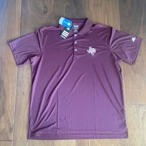 Texas A&M Adidas Mens Golf Polo, Size XL: New With Tags